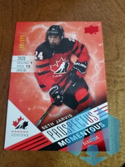 2021-22 Team Canada Jr. Prospectus Momentous Electric Red #PM14 Seth Jarvis 162/275
